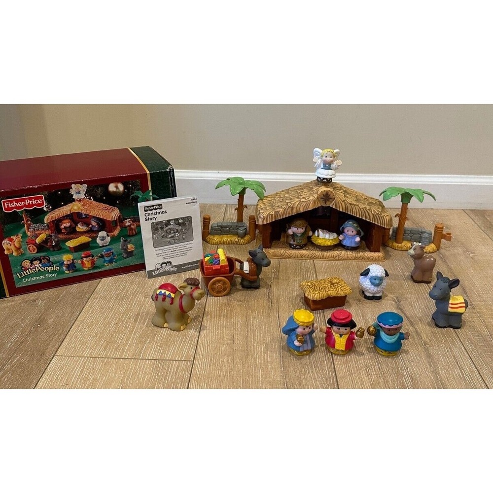 2005 Fisher-Price Little People Christmas‎ Story Nativity Set Complete Working